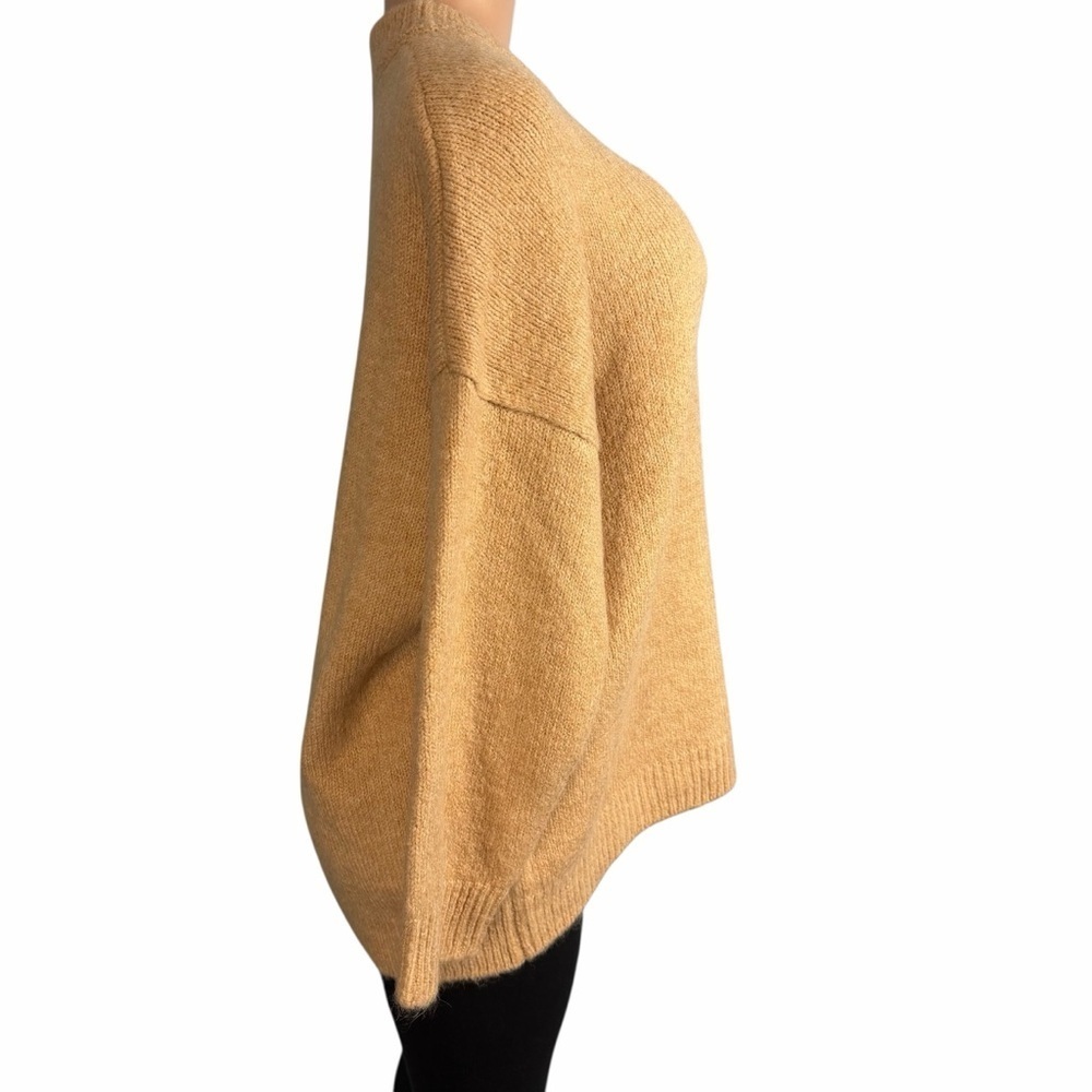 MNG Mango Cozy Women's Oversized Sweater in Warm Tan - Picture 3 of 8